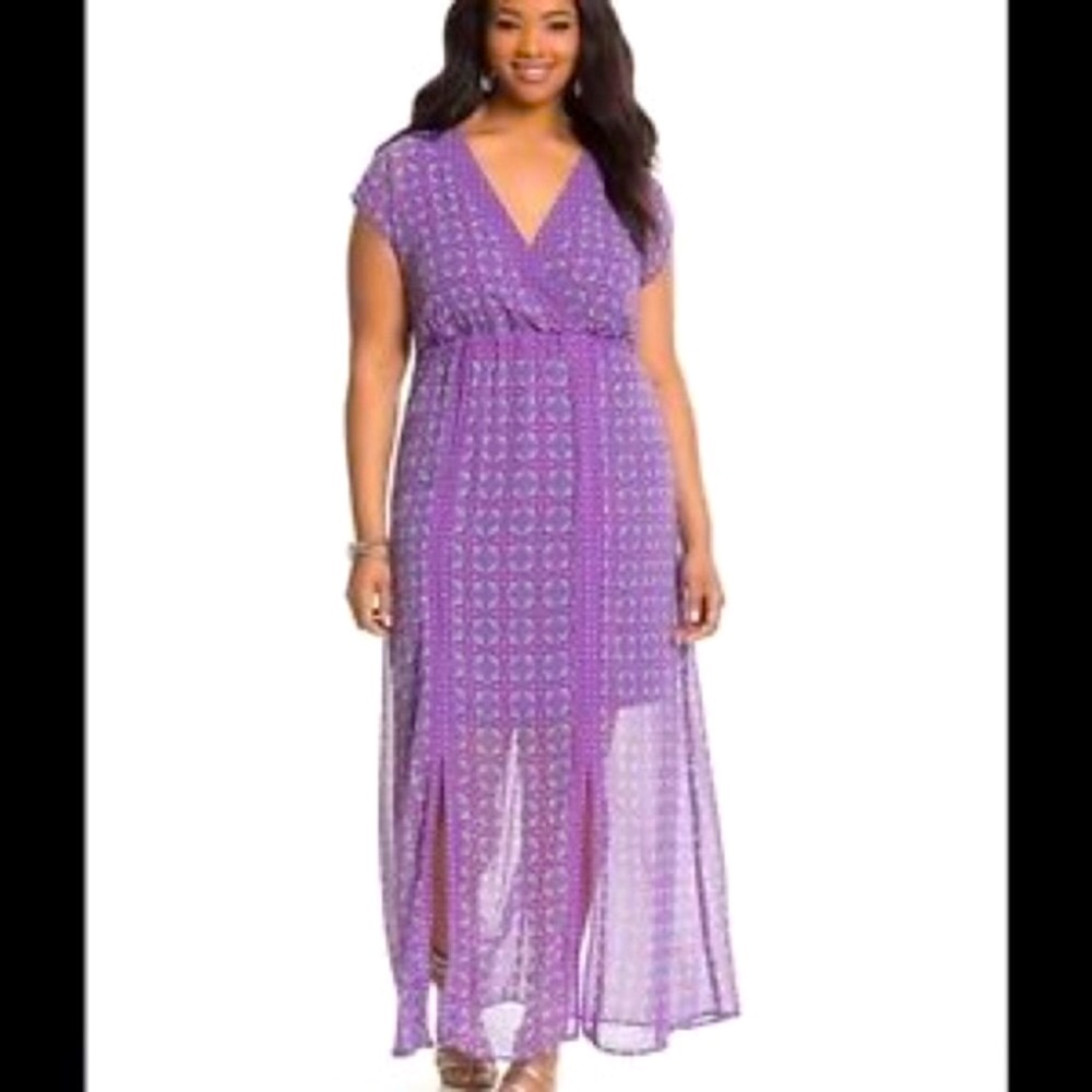 Lane Bryant purple Maxi Dress